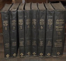 Audels Engineers And Mechanics Guide 1921 8 Books Volumes 1 -8 Full Set Rare picture
