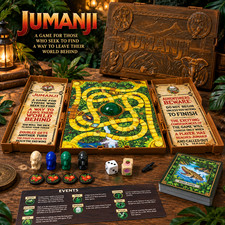 Jumanji Deluxe Electronic Board Game Spin Master 2021 Works INCOMPLETE Parts picture