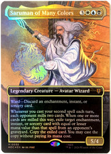 MTG Saruman of Many Colors (Borderless Foil) The Hobbit: Eternal-Legal 35 NM picture