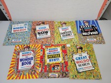 Lot of 7 Where's Waldo Books by Martin Handford -  Paperback & Hardcover picture
