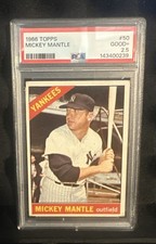1966 Topps #50 Mickey Mantle PSA Good 2.5  Vintage picture