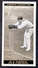 1928 Ogden's Australian Test Cricketers 1928-29 Cigarette Card Bert Oldfield  picture
