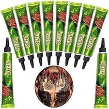 Best Neha Herbal Fast Henna Mehandi Cones Natural Herbal Strong Dark RED Tubes picture