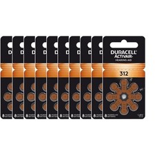 Duracell Activair Hearing Aid Batteries: Size 312 (80 Batteries).  Exp 2029 picture