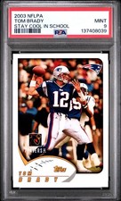 2003 NFLPA Tom Brady Stay Cool In School PSA 9 Patriots picture