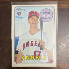2018 Topps Heritage Shohei Ohtani Los Angeles Angels Rookie Card #600 picture