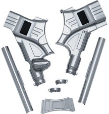 Kuryakyn Deluxe Neck Covers Chrome Steel Softail picture