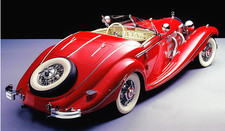Mercedes-Benz Vintage1930Antique Car1955Custom Built TIN Metal Body 1:18 Model picture