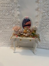 OOAK Artist Made Dollhouse Miniature Lady's Dresser  with Accessories  1:12 picture