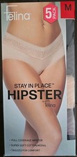 🌟NEW🌟 Felina Women's 5-Pack Full Coverage Hipster Panties, MEDIUM, Multicolor picture