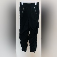 NWT Almost Famous 21 Black Jogger Track Pants Zipper Pockets Size Large Y2K picture