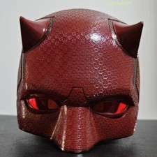 Daredevil Matt Murdock Movie Cosplay Helmet ABS Cowl Half Mask Painted Blk / Red picture