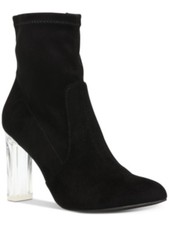 WILD PAIR Womens Black Heel Lining Baylee Pointed Toe Block Heel Booties 7.5 M picture