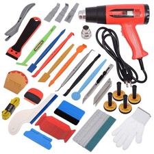 Car Vinyl Wrap Window Tint Kit Heat Gun Squeegee Cutter Magnets picture