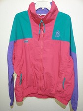 Vtg Columbia Radial Sleeve Jacket Windbreaker Colorblock PORTLAND,OR Embroidery  picture