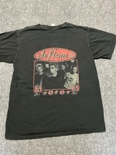VTG 90’s Deftones Band Graphic Gilman Tee Black Crew Neck Short Sleeve Men's L picture