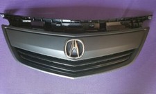 Fits ACURA TL 2012 2013 2014 BLACK SINGLE PIECE Front Upper Grille w/ Emblem picture