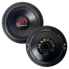 (2) MASSIVE AUDIO GTX124H 12” GTX SERIES DUAL 4-OHM SUBWOOFERS CAR SUBS (1 PAIR) picture