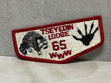 BSA Order of the Arrow OA Lodge Flap Patch - Tseyedin Lodge 65 picture
