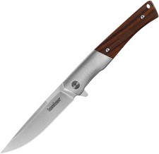 Kershaw Enhance Linerlock A/O Brown Wood Folding Stainless Pocket Knife 1419 picture