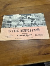 1972 Jack Dempsey's International Restaurant NYC Menu Vintage picture