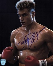 Signed Dolph Lundgren Rocky IV Ivan Drago 8x10 w/ Official Pix COA picture