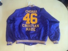 Vintage UW 80’s Washington Huskies Satin Bomber Starter Jacket Jason Chorak 1/1 picture