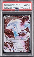 2013 POKEMON BLACK & WHITE LEGENDARY TREASURES  #RC22 FULL ART/RESHIRAM PSA 8 picture
