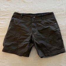 KÜHL Ramblr Shorts Mens 36 Vintage Patina Brown Stretch Hiking 10” 5125 picture