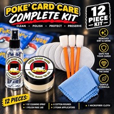 Pokemon Card Care Kit Spray Polish Wax Centering Grading PSA SGC BGS TCG Panini picture