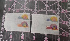 vintage Sandylion Rare pearlescent rainbow snail stickers  picture