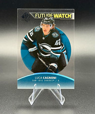2025-26 SP Authentic Luca Cagnoni Future Watch Acetate SSP Rookie RC #125 picture