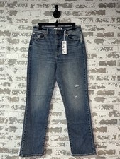 NWT Daze Denim Smarty Pants High Rise Relaxed Skinny Jeans Indigo Blue Size 10 picture