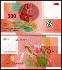 Comoros 500 Francs, 2006, P-15c, UNC picture