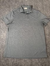 KJUS Polo Shirt Mens Large Gray Floral Stephen Golf Performance Stretch picture