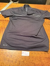 Nike Tiger Woods Polo Shirt Mens SMALL  gray  Blade Collar Dri Fit Golf #32 picture