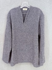 Vintage Mucros Weavers Handmade Ireland Pullover Sweater Men's XL Mottled Blue picture