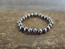 Native American Sterling Silver Adjustable Navajo Pearl Ring - Mariano picture