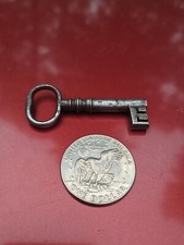 Great Old English Skeleton Key☆1800s Antique Metal Key picture