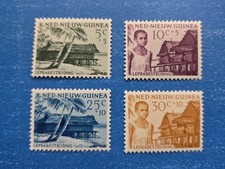 Netherlands New Guinea Stamps, Scott B7-B10 Complete Set MNH picture