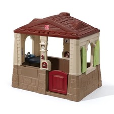 Step2 Neat & Tidy Cottage II Brown Playhouse Plastic Kids Outdoor Toy picture