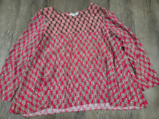 Boden Red Brown 16R Long Sleeve Blouse Top Shirt picture