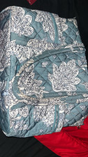 Vera Bradley Women’s Floral Tote Bag Blue/White Zip Closure Lined Double Handles picture