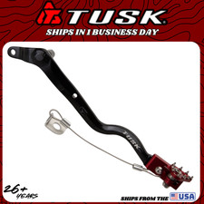 Tusk Brake Pedal 2012–2025 Honda XR650L XR 650L Foot Lever Black Red Aluminum picture