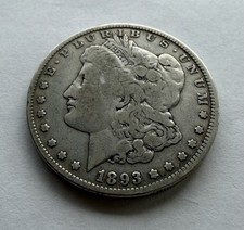 1893 Morgan Silver Dollar $1 Key Date Philadelphia Better Date picture