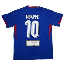 Autographed/Signed Kylian Mbappe France Blue Jersey Panini Authentic COA picture