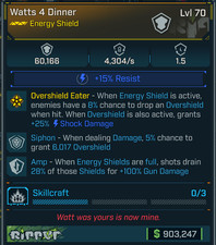 Borderlands 4 OP⭐ WATTS 4 DINNER SHIELD⭐5% SIPHON⭐100% AMP picture