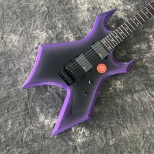 solid Warlock electric guitar purple burst tremolo bridge HH pickups guitar picture