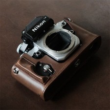 Handmade Cowhide Camera Bag Half Case Protective sleeve Shell For Nikon F2 F3 picture