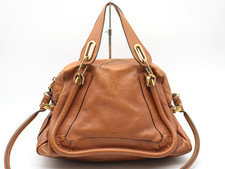 Chloe Paraty hand Bag Brown Authentic picture